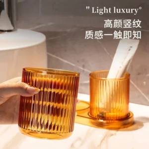 Bathroom Cup Simple Toothbrush Cup Hotel Gargle Cup Home Water Juice Cup Anti-fall Colorful Plastic Cup Bathroom Home Decor Gift - Image 3