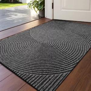 3D Grooved Geometric Entrance Mat, Professional Scraper Doormat, Stops Dirt & Water, Anti-Slip, Slim Edge Won't Jam Door - Image 6