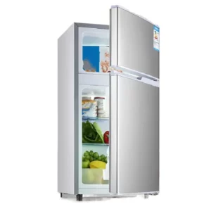 Domestic Double Door Fridge Stainless Steel Compact Design with Top and Bottom Freezers - Image 2