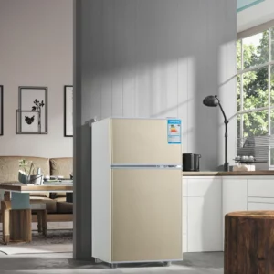 Domestic Double Door Fridge Stainless Steel Compact Design with Top and Bottom Freezers - Image 5