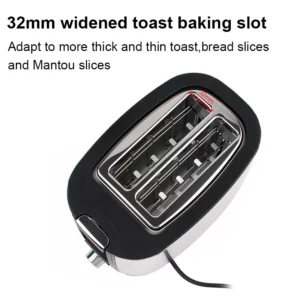 110V/220V Electric Toaster Sandwich Maker Grill 2 Slices Slot Cooking Bread Toast Oven Household Breakfast Baking Machine Heater - Image 6