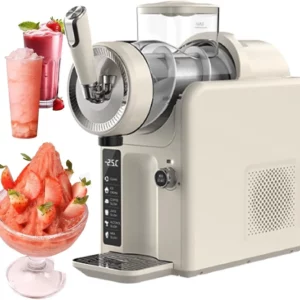 Electric Homemade Ice Cream Maker Machine with Hand Crank Churning for Home - Image 2