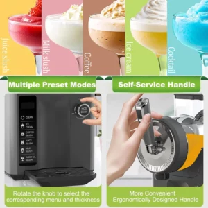 Electric Homemade Ice Cream Maker Machine with Hand Crank Churning for Home - Image 6