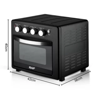 RAF 1700W Electric Oven Air Fryer Toaster 25L 3 in 1 Multi Function Countertop Convection Oven With Timer Temperature Control - Image 2