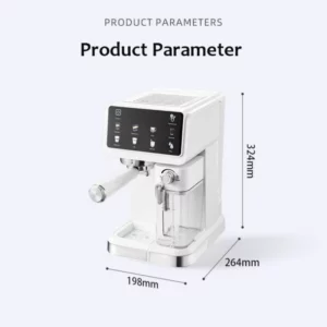 220V Italian Pump Espresso Coffee Machine Home Use Automatic Milk Foam Frothing Coffee Maker - Image 5