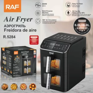 RAF High Quality Multi Purpose Cooking Functions Air Fryer With 360 Degree Air Circulation - Image 2