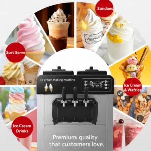 ColdLink CL- D Electric Ice Cream Maker Home And Business Soft Serve Frozen Yogurt Snow Cone Machine Commercial Grade Freezer - Image 2