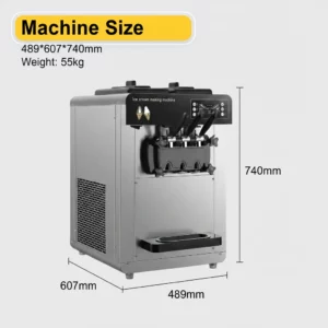ColdLink CL- D Electric Ice Cream Maker Home And Business Soft Serve Frozen Yogurt Snow Cone Machine Commercial Grade Freezer - Image 5