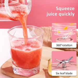 1Pcs Juice Extractor Juice Cup Portable Rechargeable Small Juice Cup Home And Outdoor Multifunctional Juice Mixing Kitchen Tool - Image 3
