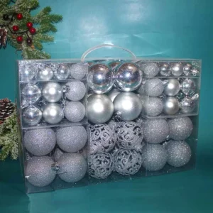 100pcs Christmas Decor Baubles Tree Xmas Balls Party Wedding Ornament Party Supplies Xmas Ornament Ball Xmas Baubles - Image 2