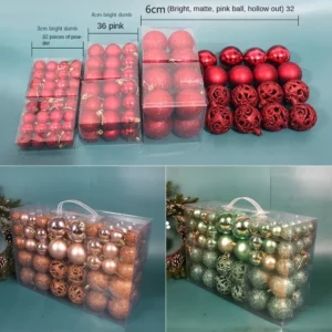 100pcs Christmas Decor Baubles Tree Xmas Balls Party Wedding Ornament Party Supplies Xmas Ornament Ball Xmas Baubles - Image 5