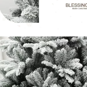 Snow White Christmas Tree 120-240cm PE+PVC Mixed Encrypted Branches for Party Home Garden Shop Mall Decor - Image 2