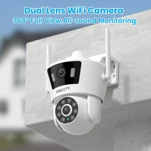 ARCCTV 4MP WiFi Security Camera Color Night Vision Auto Human Tracking Outdoor Surveillance Camera 24/7 Recording Two Way Audio - Image 6