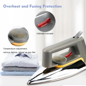 Retro Mini Electric Dry Irons Widely Used 1600W Household Portable Dry Iron - Image 7