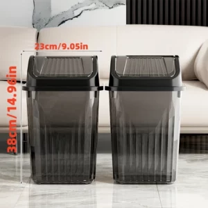 Transparent Garbage Bin Toy Storage Decorative Garbage Bag Holder Kitchen Garbage Bin Durable Office Supplies Paper Basket - Image 3
