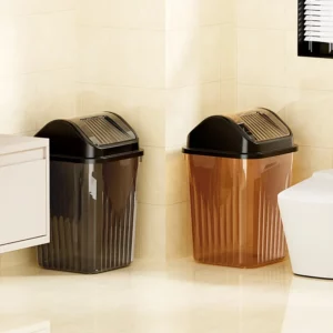 Transparent Garbage Bin Toy Storage Decorative Garbage Bag Holder Kitchen Garbage Bin Durable Office Supplies Paper Basket - Image 6