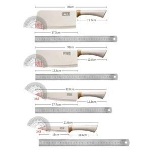 Baby Supplementary Knife Set Kitchen Knife Combination Household Chopping Knife Cutting Meat Chopping Bone Knife TB9195 - Image 6
