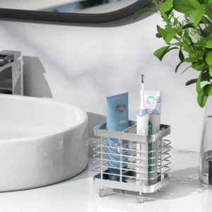Toothbrush Holders for Bathroom Stainless Steel Electric Toothbrush Holder Wall Mounted Shower Toothbrush Toothpaste Holder - Image 7