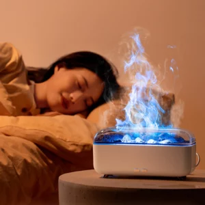 1 Set Flame Air Diffuser Ultra-silently Humidifier 7 Colors Aromatherapy Diffuser 300ml Air Humidifier for Home Office Gift - Image 6