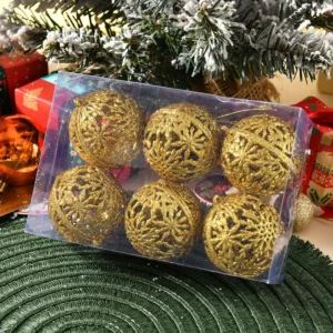 6Pcs 6CM Christmas Balls Decorations Christmas Tree Ornaments Ball Hanging Pendants Home Party Decor 2026 New Year Navidad Decor - Image 5