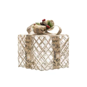Three-Piece Gift Box Set, New Luminous Christmas Gift Box, Iron Art Gift Frame, Stackable Ornaments, Christmas Decorations - Image 5