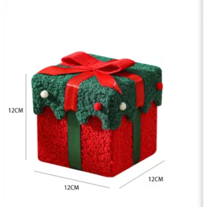 1 Pcs Velvet Christmas Gift Box for Christmas Eve New Year Spring Festival Birthday Carnival Apple Candy Gift Packaging Gift Box - Image 6