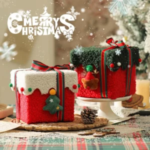 1 Pcs Velvet Christmas Gift Box for Christmas Eve New Year Spring Festival Birthday Carnival Apple Candy Gift Packaging Gift Box - Image 3