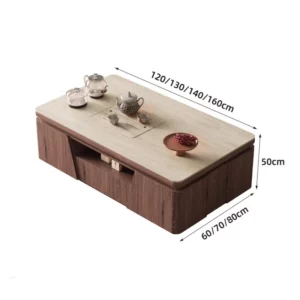 Modern Home Coffee Tables Storage Shelf Table Basse Table Sturdy Frame Easy Suitable Mesa De Centro Sala Living Room Furniture - Image 2