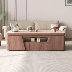 Modern Home Coffee Tables Storage Shelf Table Basse Table Sturdy Frame Easy Suitable Mesa De Centro Sala Living Room Furniture - Image 4