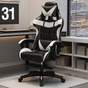 Professional Gaming Chair for PC with Adjustable Headrest and Lumbar Support, Suitable for Home and Internet Cafe - Image 3