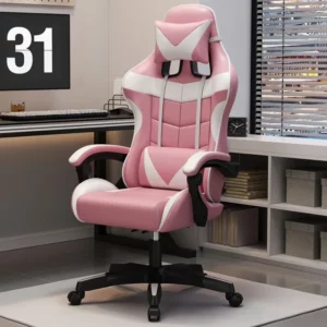 Professional Gaming Chair for PC with Adjustable Headrest and Lumbar Support, Suitable for Home and Internet Cafe - Image 6