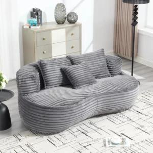 OEM/ODM Compression Sealed Vacuum Package Living Room Bedroom Memory Foam Lazy Sofa Bean Bag Couch - Image 1