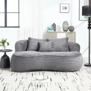 OEM/ODM Compression Sealed Vacuum Package Living Room Bedroom Memory Foam Lazy Sofa Bean Bag Couch - Image 3