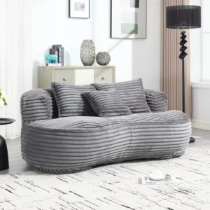 OEM/ODM Compression Sealed Vacuum Package Living Room Bedroom Memory Foam Lazy Sofa Bean Bag Couch - Image 4