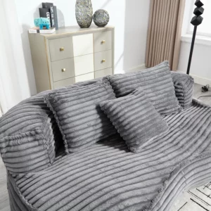 OEM/ODM Compression Sealed Vacuum Package Living Room Bedroom Memory Foam Lazy Sofa Bean Bag Couch - Image 7