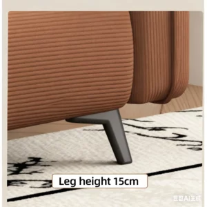 Sofa living room 2025 new elephant ear small apartment straight double sofa apartment seating area rental - Image 4