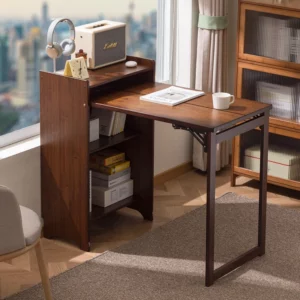 Home Bamboo Folding Desk Small Apartment Bedroom Computer Desk Student Children Study Desk Study Office Furniture - Image 1