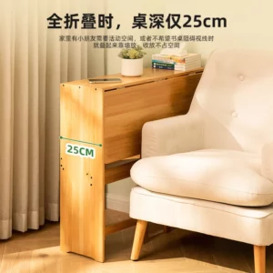 Home Bamboo Folding Desk Small Apartment Bedroom Computer Desk Student Children Study Desk Study Office Furniture - Image 5
