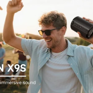 Ortizan X9S Powerful Bluetooth Speaker Wireless with Extra Bass & LED Lights, Outdoor Speakers, Subwoofer, Waterproof Sound Box - Image 7