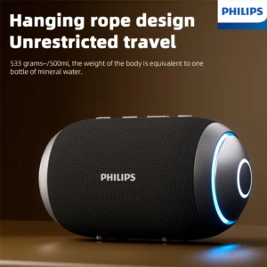 Philips TAS3209 Portable Wireless Speaker W/ Colorful Lighting 1800mAh Battery Life Wonderful Sound Music for Outdoor Camping - Image 3