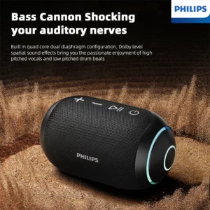 Philips TAS3209 Portable Wireless Speaker W/ Colorful Lighting 1800mAh Battery Life Wonderful Sound Music for Outdoor Camping - Image 4