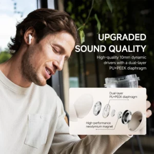 Edifier X5 Pro Active Noise Cancelling TWS Bluetooth Earphones Wireless Earbuds IP55 Waterproof Gaming Mode Fast Charging - Image 3