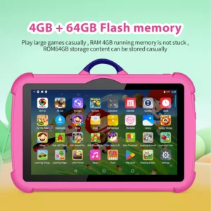 New Cartoon Pattern Kids Tablet 7 Inch Quad Core 4GB RAM 64GB ROM Android Learning Education Games Tablets Children's Gifts - Image 7