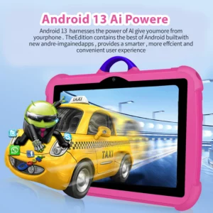 New Cartoon Pattern Kids Tablet 7 Inch Quad Core 4GB RAM 64GB ROM Android Learning Education Games Tablets Children's Gifts - Image 5