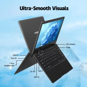 11.6-inch laptop, 4GB of RAM, 64GB of internal storage, supports TF memory cards up to 512GB, supports SSD，Bluetooth,WIFI - Image 5