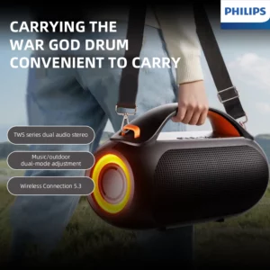 Philips TAS3200 Bluetooth Speaker Outdoor Ultra Large Volume Audio 3600mAh Wireless Portable Subwoofer For Music Cycling Camping - Image 2