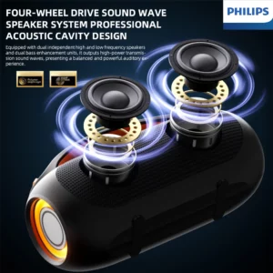 Philips TAS3200 Bluetooth Speaker Outdoor Ultra Large Volume Audio 3600mAh Wireless Portable Subwoofer For Music Cycling Camping - Image 5