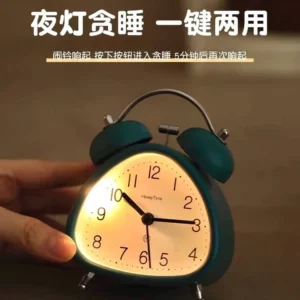 Classic Nordic Creative Desk Clock Simple Children Alarm Clock Desktop Bed Student Desk Table Clock - Image 3
