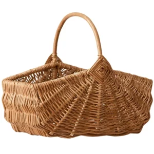 Japanese Simple Wicker Basket, Natural Woven Storage, Convenient HandleVersatile Scene Basket for Fruits and Bread, Home Organiz - Image 6