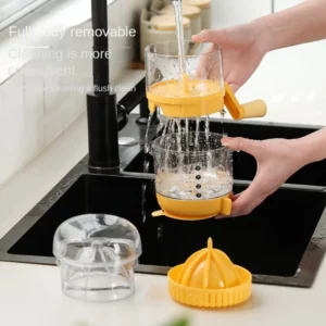 Small 2 In 1 Manual Juicer With Handle Press Reusable Hand Juicer Squeezer With Lid Juice Machine Kitchen Gadgets - Image 4